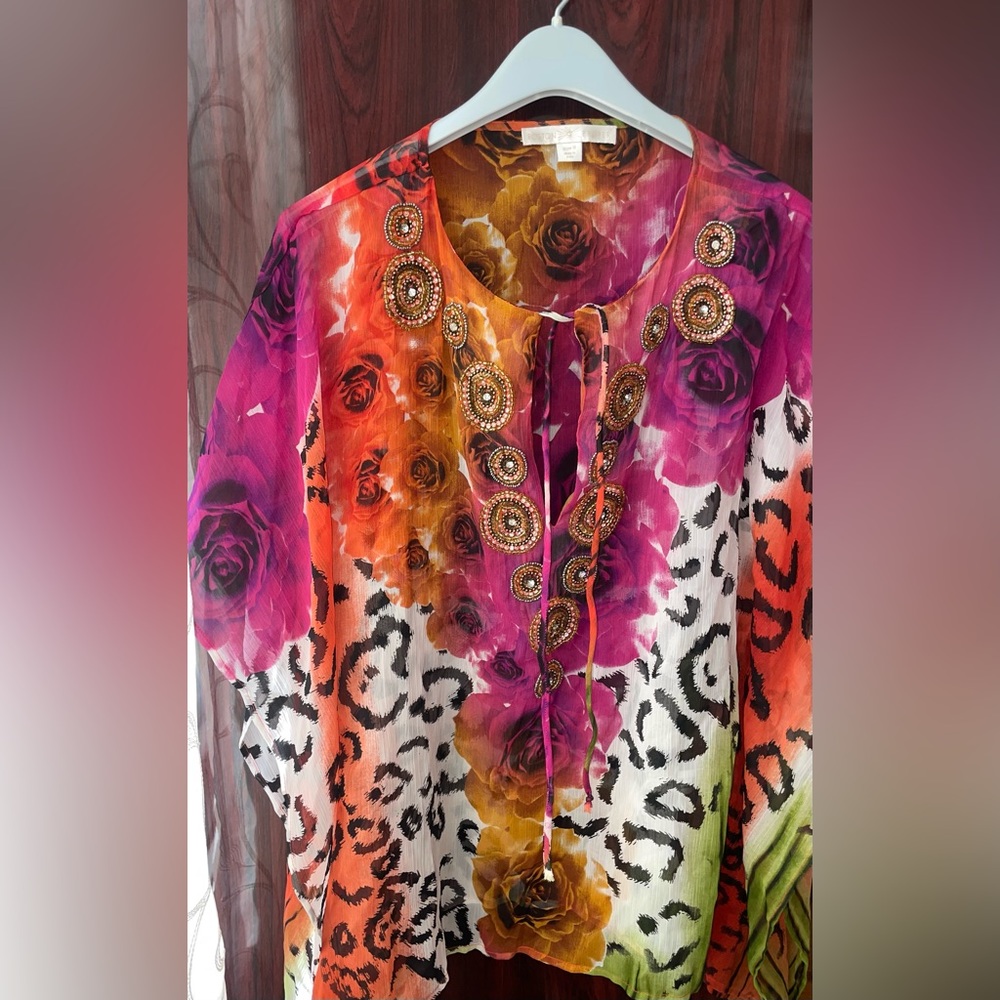 Beautiful beach/pool cover up . Boston proper, Never used! With embellishments